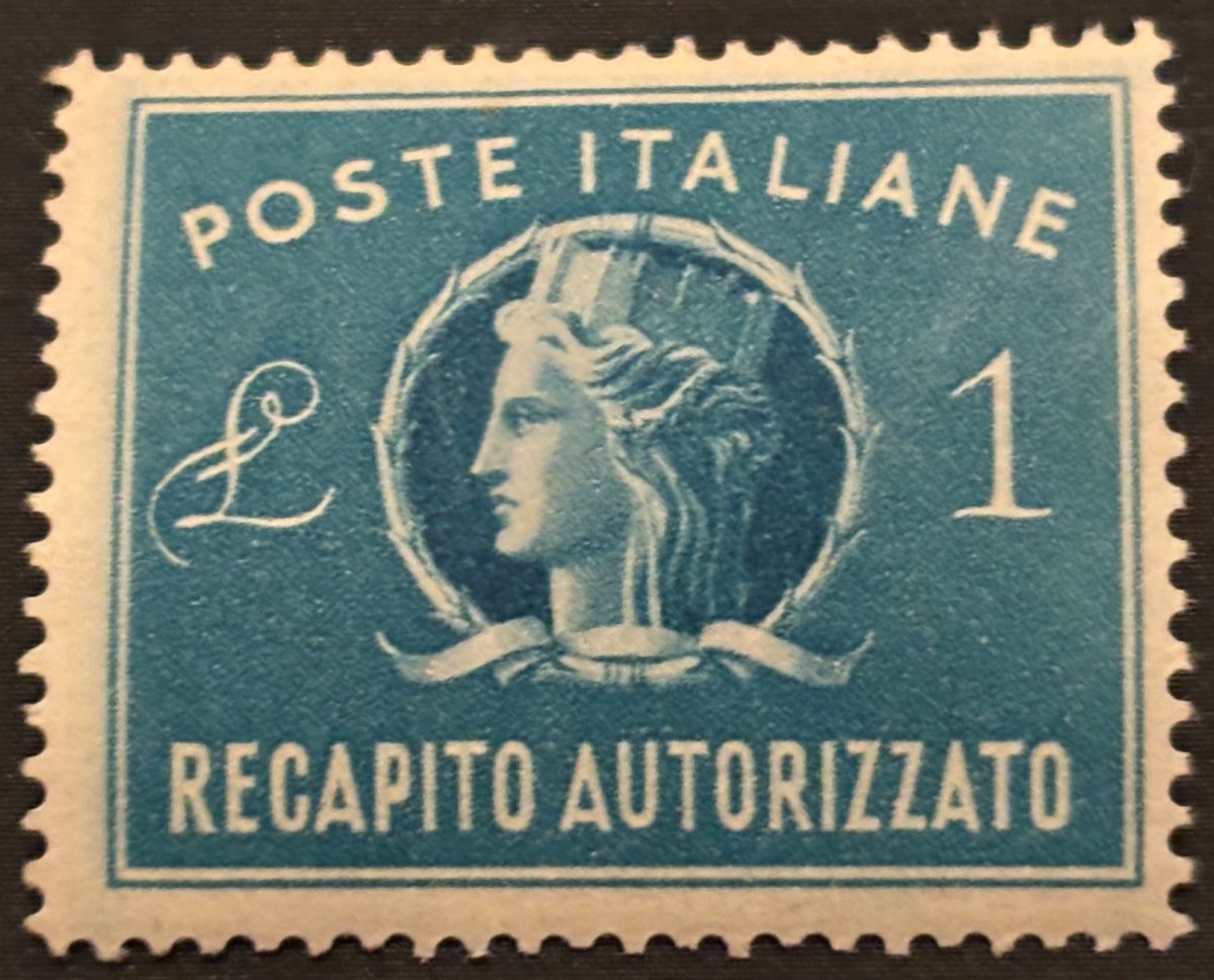 Italy 🇮🇹. Authorized delivery 1947