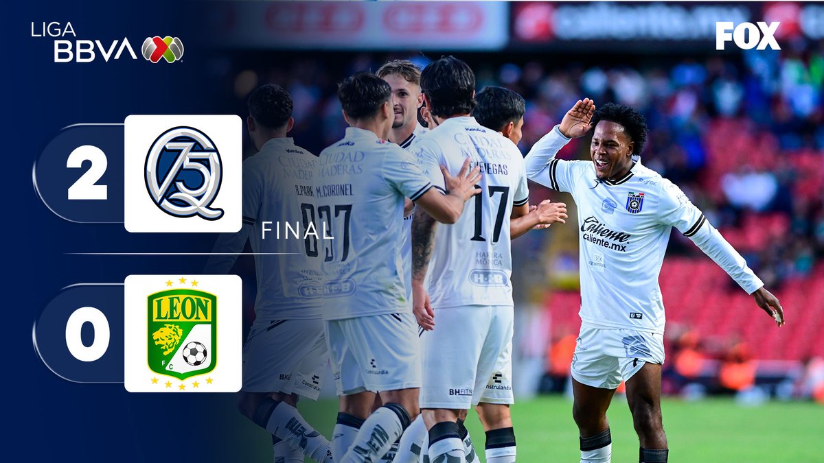 GallosNeta's tweet image. Se terminó el partido 
@Club_Queretaro derrota 2-0 a su similar de León 
Con un doblete de Jhojan
Gallos hoy si jugo por nota 
Felicidades Gallos y felicidades a la afición qué estuvimos alentando los 90 minutos