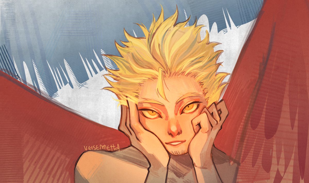 veisemet's tweet photo. me empezo a gustar mucho el dabihawks amiwos, les falle 
#hawks #mha #bnha #bnhafanart #hakwsfanart #digitalart #fyp https://t.co/6Qq3rbujVK