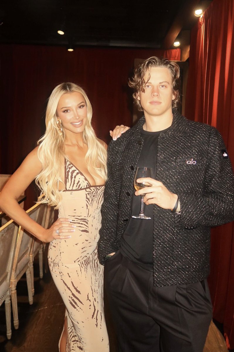 TRENDING: Cincinnati #Bengals superstar quarterback Joe Burrow and influencer Sophie Julia at a Super Bowl party this weekend.

👀

Joe B. is having a great off-season.