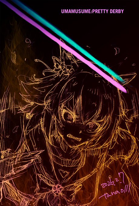 サクラチヨノオー
メジロアルダン
寒い日には熱いレースを
#umamusume 