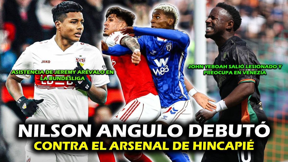 ¡NILSON ANGULO DEBUTÓ CONTRA EL ARSENAL!

MIRA EL NUEVO VIDEO AQUÍ: youtube.com/watch?v=44zPC3…