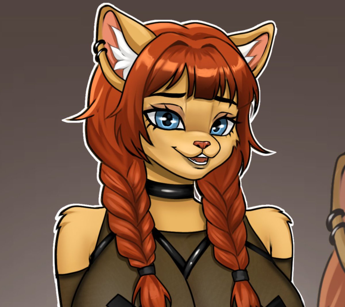 Her face is so cute that I decided to give her a post of her own! 🙈

#smallartist #artmoots #artistsontwitter #adoptable #furry