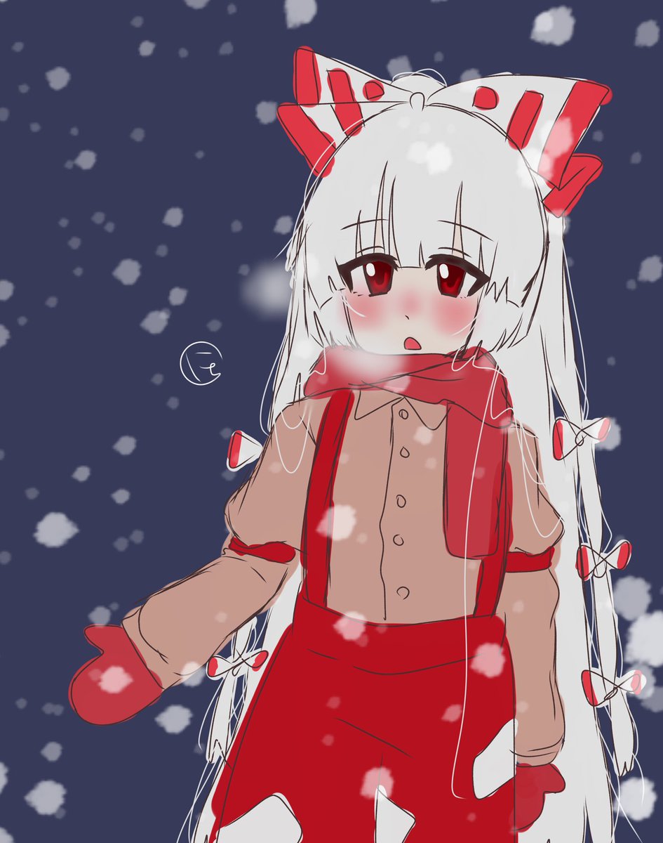 ni_to_124's tweet photo. 雪降ったね
 #東方Project  #rkgk https://t.co/ekUUUO2Z2a