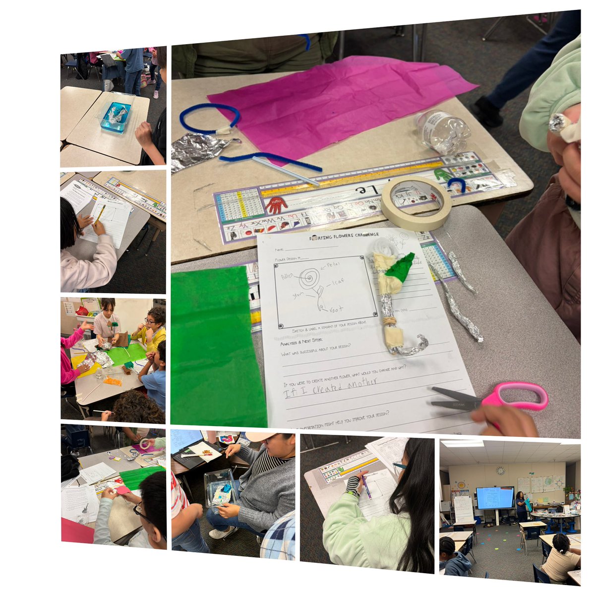 Floating Flowers 🌺 STEM challenge! Saturday Adventures! <a href="/AliefScience/">Alief Science</a> <a href="/aliefstem/">Alief STEM</a> <a href="/Alexander_AISD/">Alexander Elementary</a>