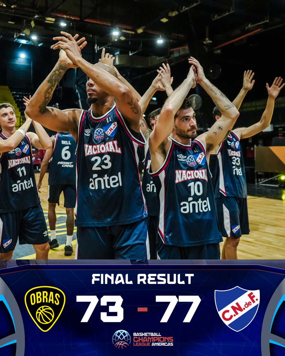 Nacional consigue la victoria ante Obras, en un emocioanate juego 🤯 #BCLAmericas