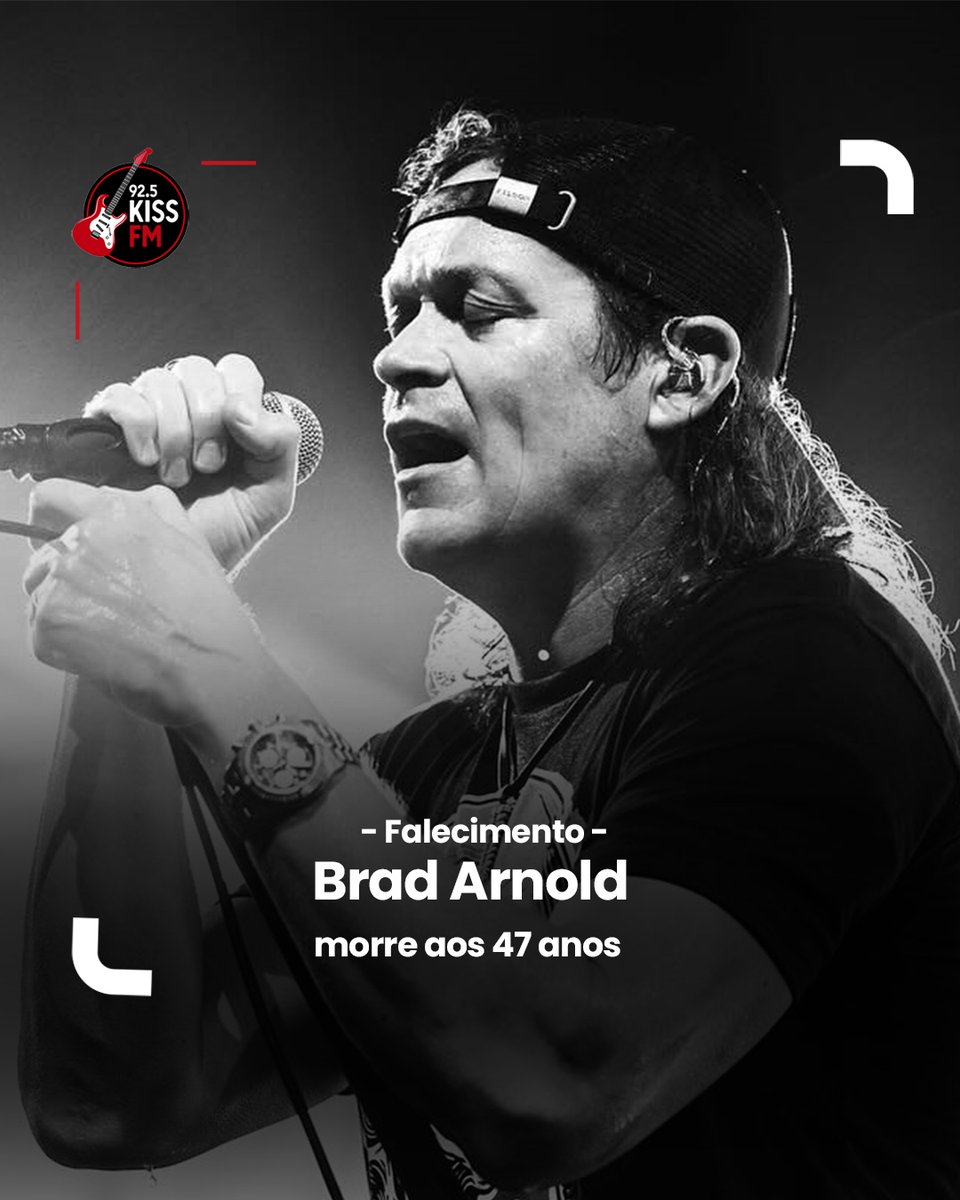radiorockfmreal's tweet photo. Brad Arnold, vocalista do 3 Doors Down morre aos 47 anos.

RIP Brad Arnolds. https://t.co/wM7KWFbeJm