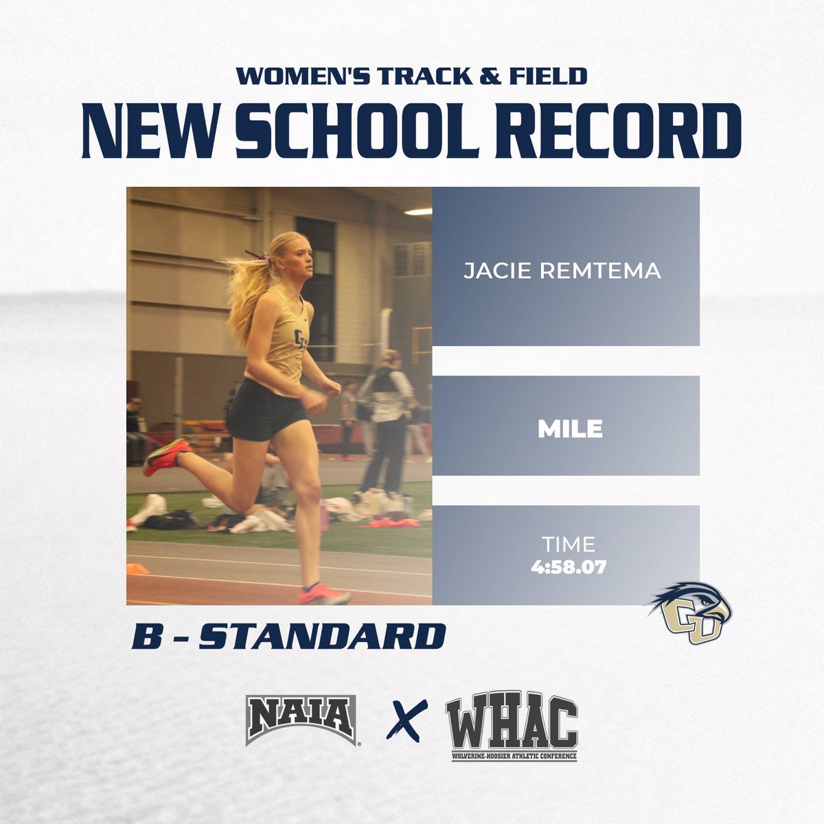 CornerstoneXCTF's tweet photo. 🚨🚨SCHOOL RECORD ALERT🚨🚨🚨

Women’s Mile

@JRemtema breaks the School Record with her 4:58.07 time.

This is her 2nd record of the weekend as she anchored the 4x800 last night.

#TogetherWeSOAR https://t.co/mcRL4S5wjr