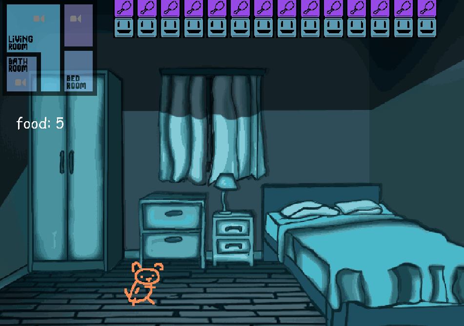 #indiedev  #indiegame #gamemaker

i just love placeholders because i can have all this done background and ui and a just really poorly drawn dog in the middle of it