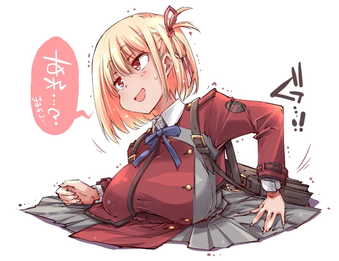 たきな『寒い時は感覚遮断がおすすめです!ハックション』 千束『あ⋯雪降ってきた⋯上半身の感覚あるじゃん!!』 #リコリコ
