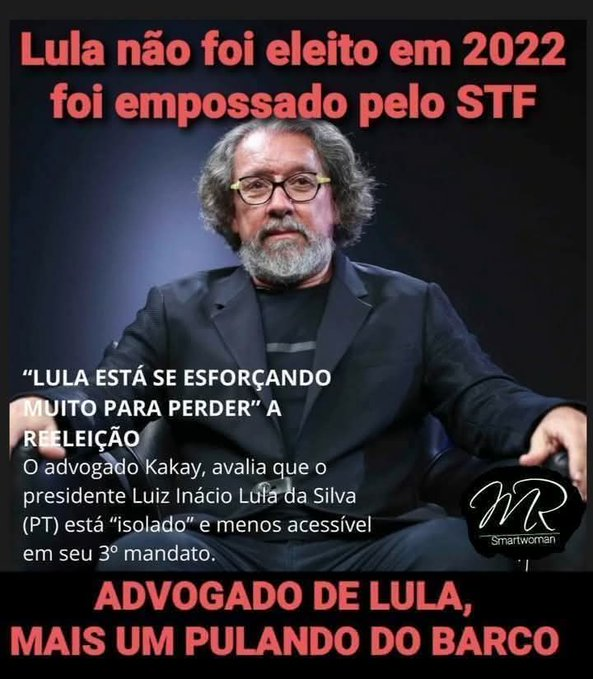 nelsonpaffi's tweet photo. Kaykay (que andava de bermuda no 5TF) não está pulando fora do lula.
Ele foi colocado para fora no instantes que as esposas dos togados começaram a advogar.
Kaykay perdeu a hegemonia.
E agora se sente traído pelo lula.
Kaykay havia recebido R$ 100 MILHÕES da JBS.
Lembram-se? https://t.co/ZMC9EJ8T6y