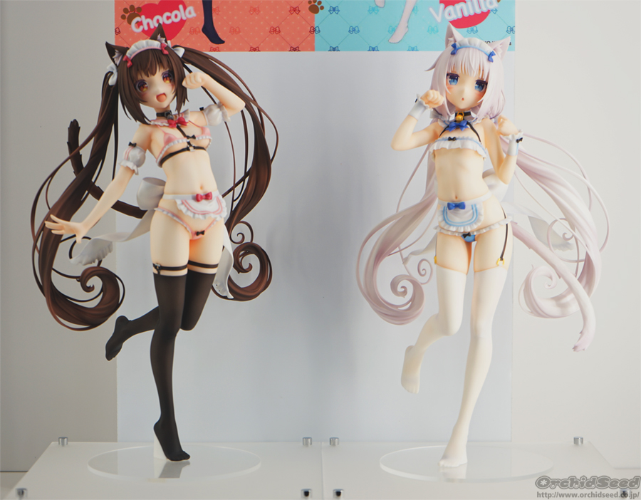 orchid_seed's tweet photo. いよいよデコマスお披露目！ネコぱら『バニラ』『ショコラ』マイクロビキニメイドver.は近日予約開始となっております
#ネコぱら
#WF2026W
#あみあみホビーキャンプ https://t.co/Puts9VZrJa