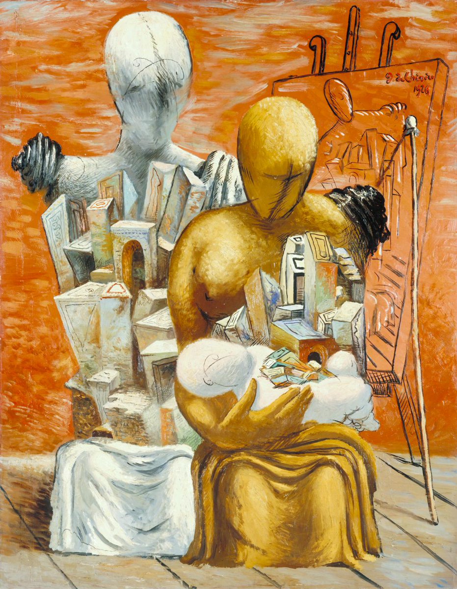 artstitle's tweet image. ジョルジョ・デ・キリコ
（Giorgio de Chirico、 1888-1978）
『画家の家族』
（The painter's family）