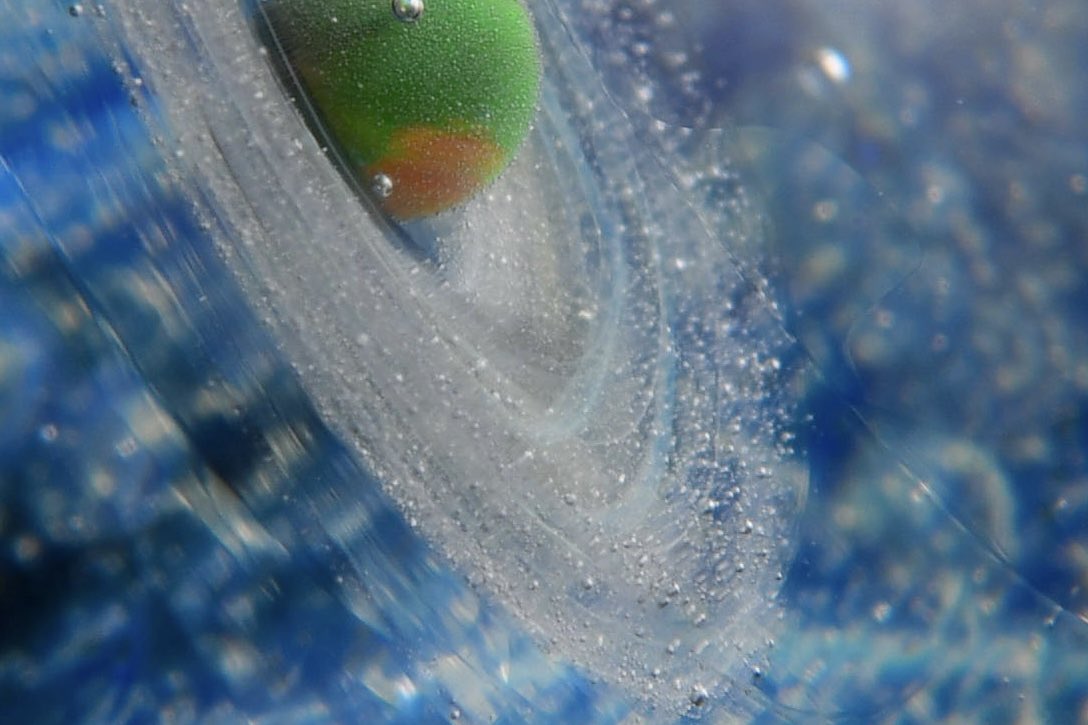 宇宙ガラス オーブのリング部分のデザインは 実は、日々少しずつ作り方