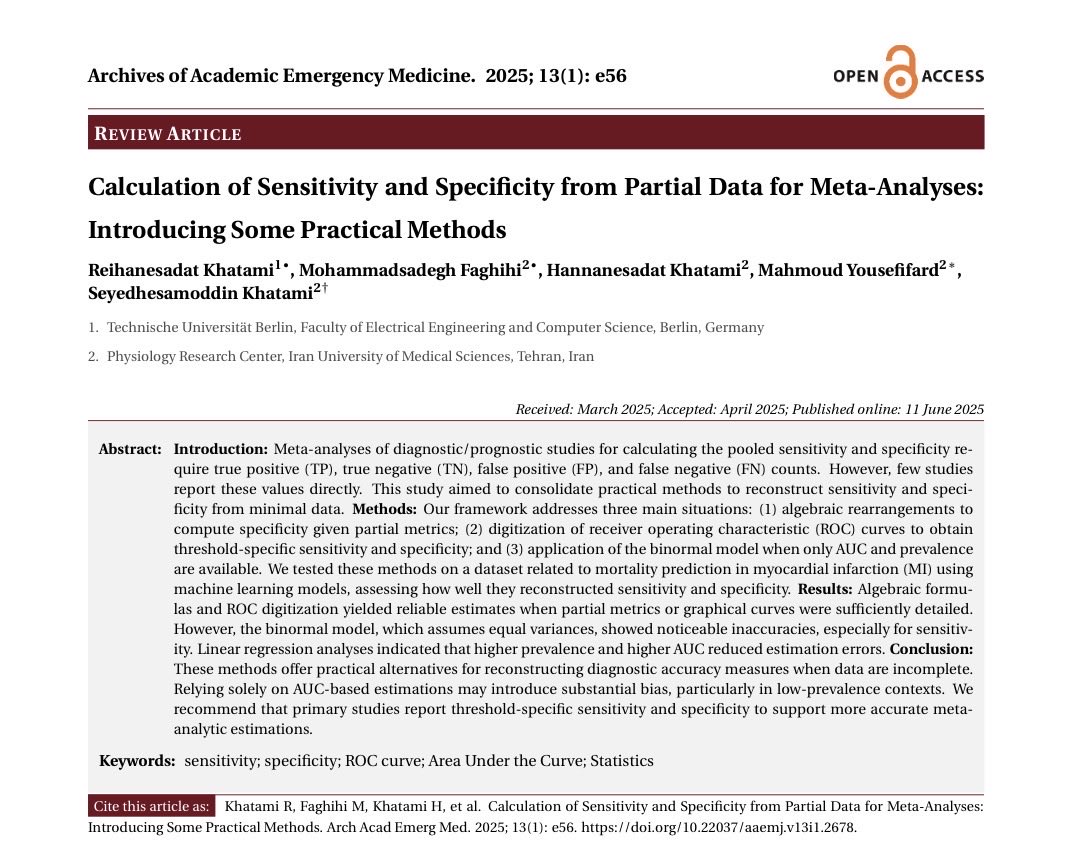 aaemjournal's tweet photo. Full text link:
https://t.co/7fkibPnEbe

#emergencymedicine
#evidencebasedmedicine
#medicaljournal
#EmergencyDepartment
#AAEMjournal https://t.co/xSXwiD6DEx