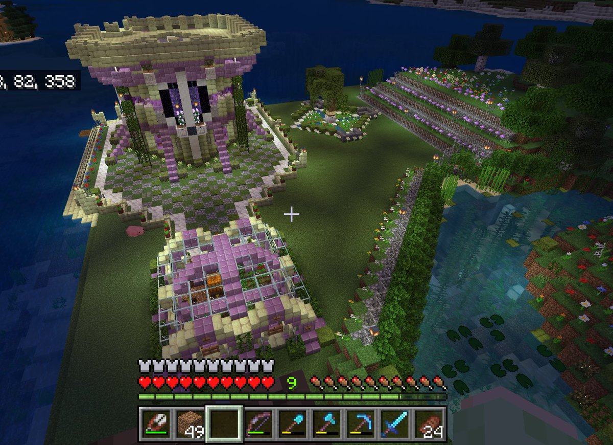 MomHasMinecraft's tweet photo. My latest build! It houses my ender dragon egg on the upper level ๐ซฃ
Link to video in comments!
#Minecraftbuilds
#VanillaMinecraft
#MinecraftPC
#MinecraftSurvival
#MinecraftBedrock https://t.co/U7We8mLnFS
