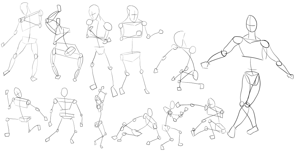 ShamboART's tweet photo. Progress Report:
im feeling a lot less sick now yippee!!
today i tried drawing my gestures a little bit differently and I also tried capturing the action of the pose better.
 i also tried cutting my time down after each figure to really challenge myself! https://t.co/Wpqr8ull4M