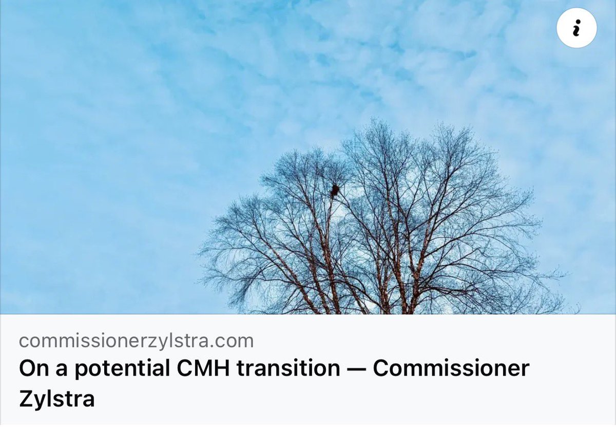 Over the last few months, the Board and staff have been evaluating a potential conversion of our Community Mental Health Department into a CMH Authority. A great deal of thoughtful work has gone into this analysis, and I deeply appreciate the time and effort invested by staff and