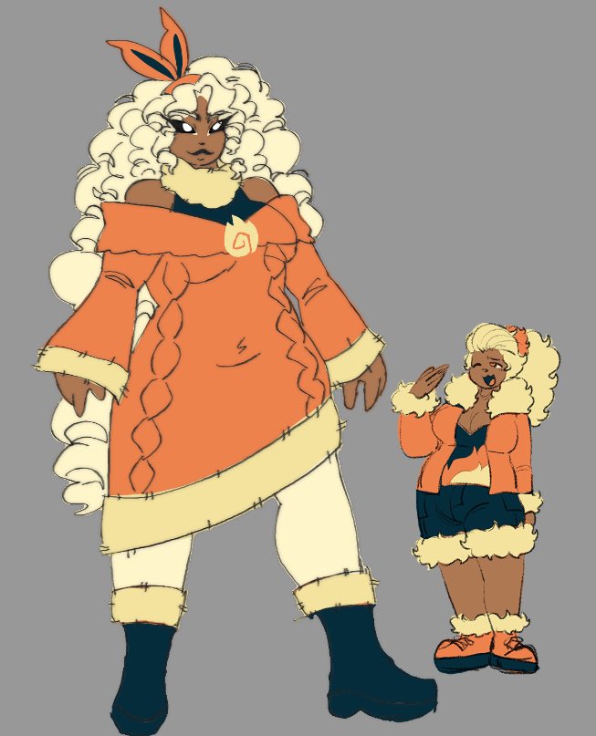 redrew my flareon gijinka 😛