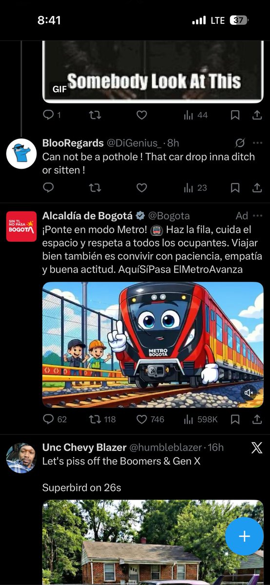 Bunch of Spanish speakers around me. Mexican, Colombian. I get Spanish ads