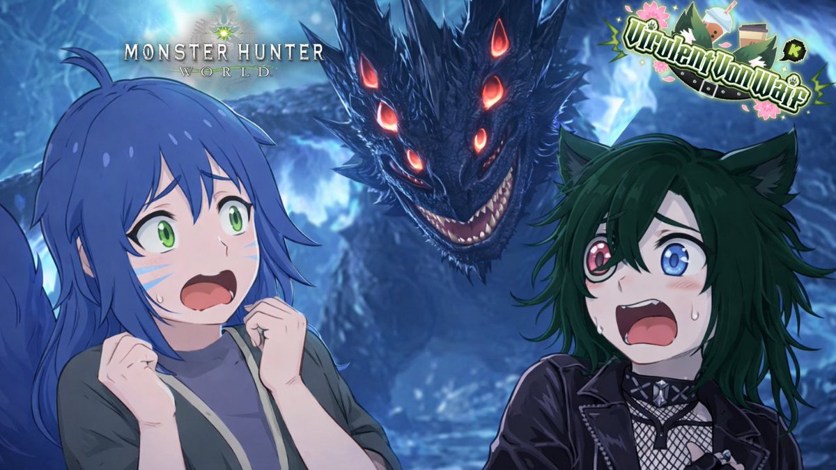 18+]🐺Grinding Monsters with @Kiwi_MemoVT 🌸 #VonWolf 🥰 #Jigsaws