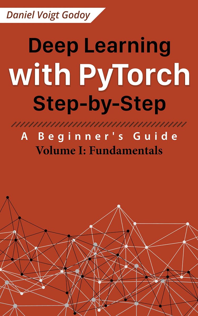 KirkDBorne's tweet image. #DeepLearning with #PyTorch Step-by-Step Beginner's Guides (3 volumes)

Vol.1 (Fundamentals) and 2 (Computer Vision): amzn.to/3TWr8SL

Vol.3 (Sequences and #NLProc): amzn.to/49bh5h2
————
#MachineLearning #ML #AI #DataScience #DataScientist #Python #ComputerVision