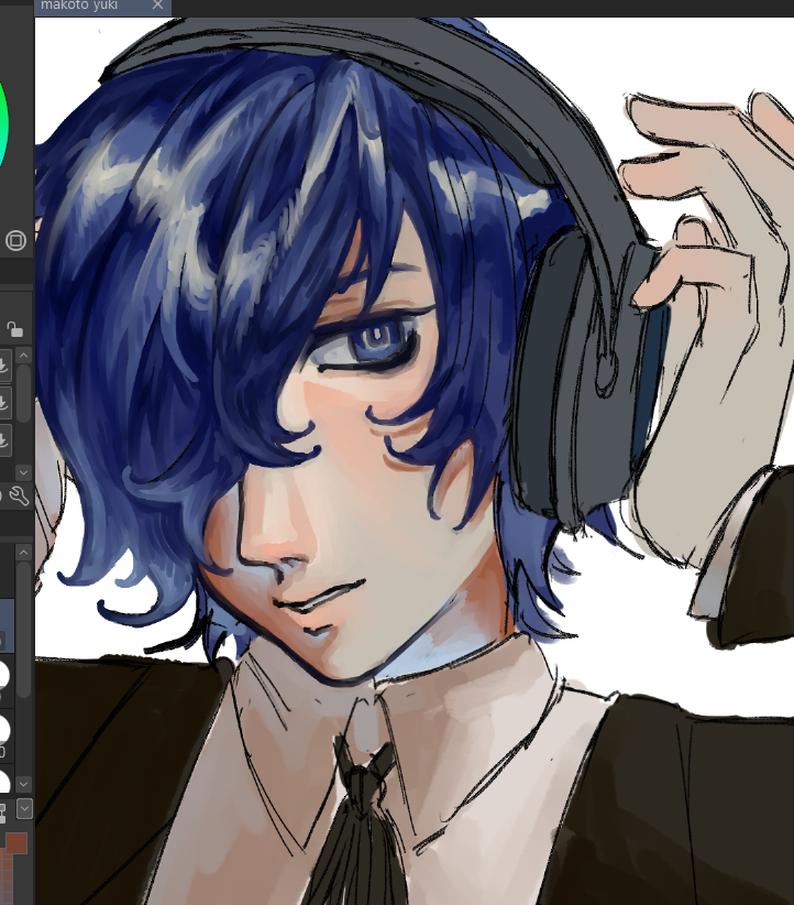 lomegranate's tweet photo. sketched yuki atmy job these days #Persona3 https://t.co/nYeW8RHHlr