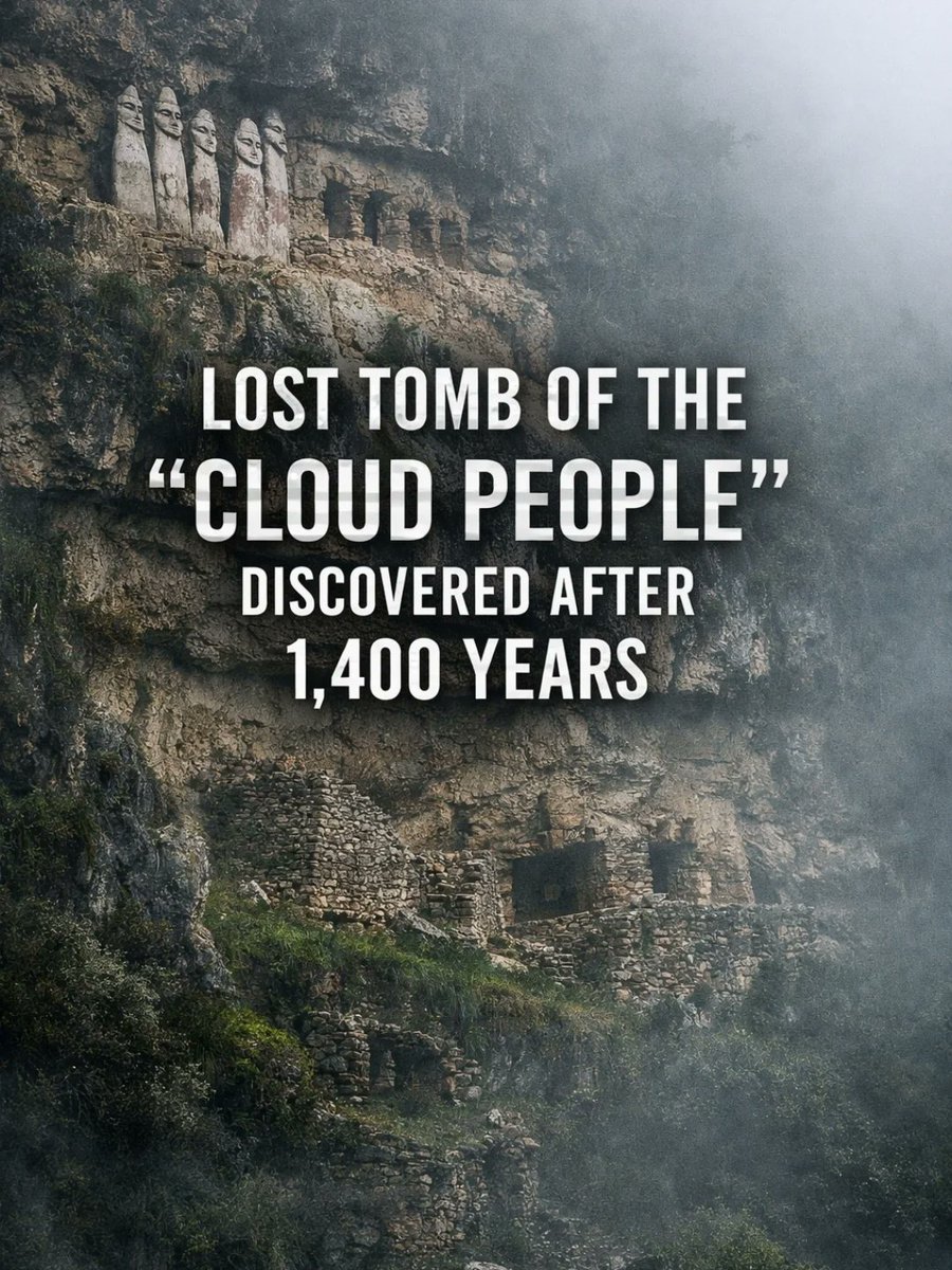 4biddnKnowledge's tweet photo. Lost tomb of the mysterious 'cloud people' unearthed after 1,400 years in 'discovery of the decade'. Archaeologists in Mexico have uncovered a 1,400-year-old tomb in the Central Valleys of Oaxaca that had been lost to history.

The stone structure, built by the Zapotec culture, known as Be'ena'a, or 'The Cloud People', is adorned with sculptures, murals and carved symbols that suggest ritual significance. Join Billy Carson on the 4bidden Tour Of Mexico. Link in comments.