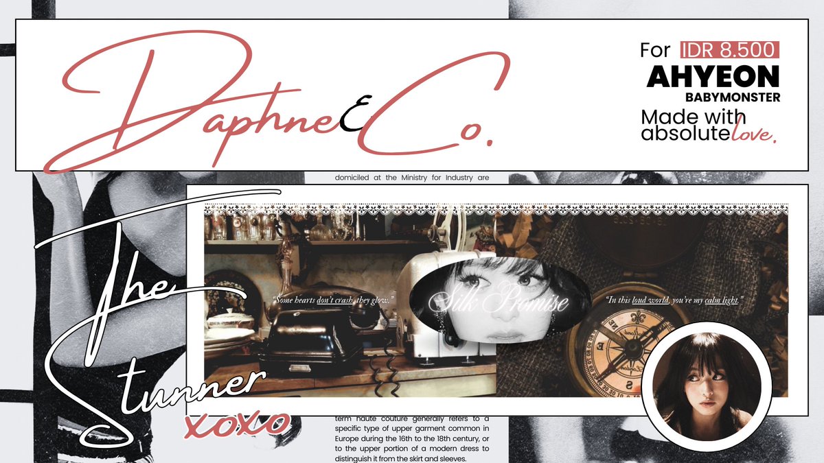 Daphneury's tweet image. May she asks for little help with a repost? ❤︎

She currently has ready stock layout designs featuring Jennie, Karina, Wonyoung and Ahyeon (GG.) : Available for purchase. #zonauang. Feel free to DM for details. Check 𝗔𝗟𝗧 for more info or layout codes, thank you.