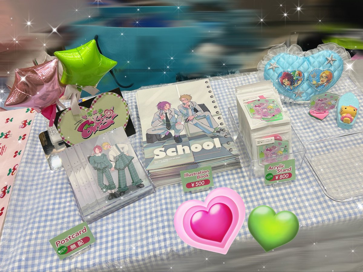 設営完了して頒布開始しております🙇‍♂️各種多めにあると思います❕どうぞよろしくお願いします🙇‍♂️❕