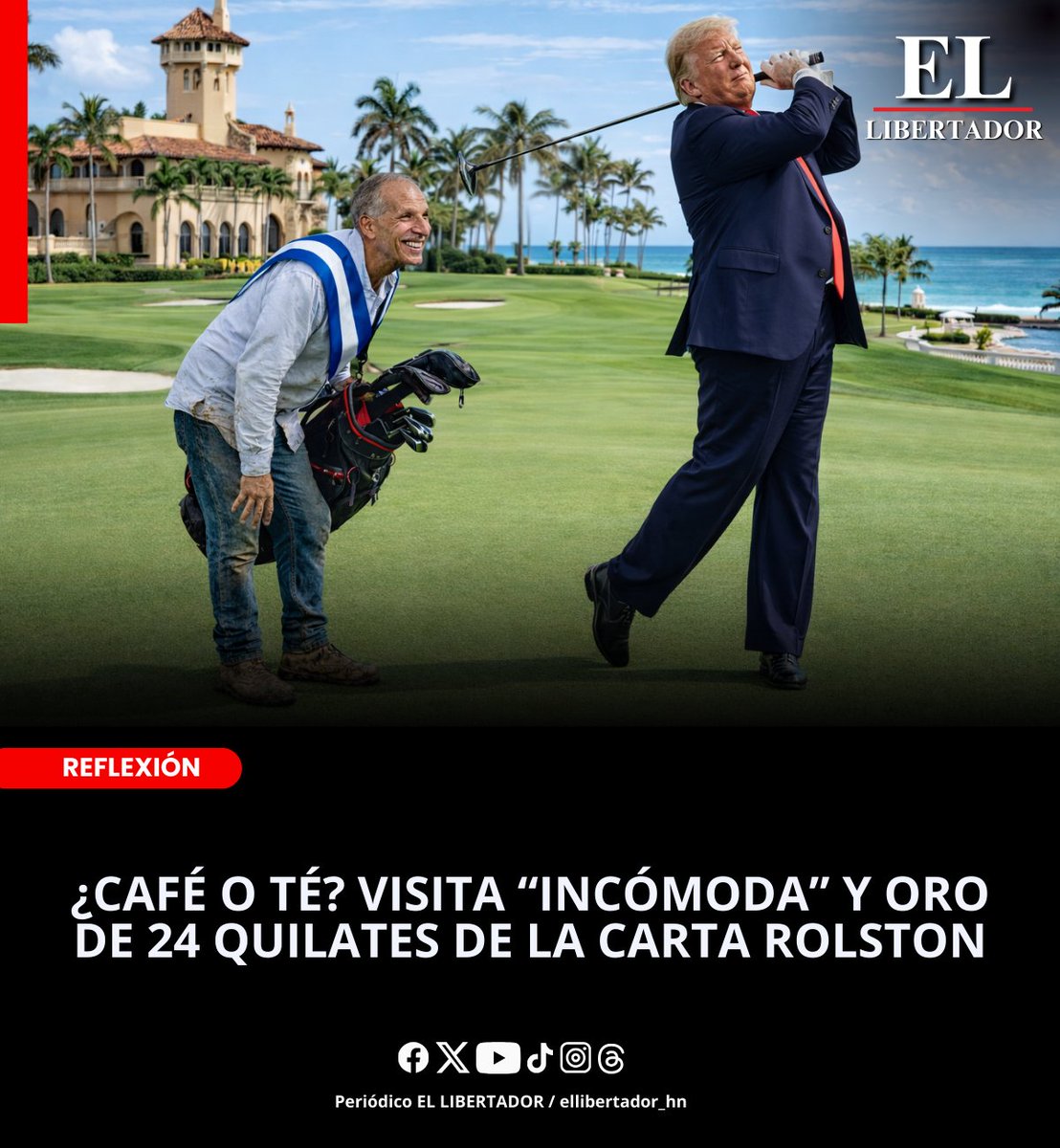 ¿CAFÉ O TÉ? VISITA “INCÓMODA” Y ORO DE 24 QUILATES DE LA CARTA ROLSTON

En esos vastos jardines vigilados por perros robots, donde el mapa de Centroamérica es apenas un manchón verde sin nombres, pero con minas de oro y buena geografía, se decide el destino de millones con el