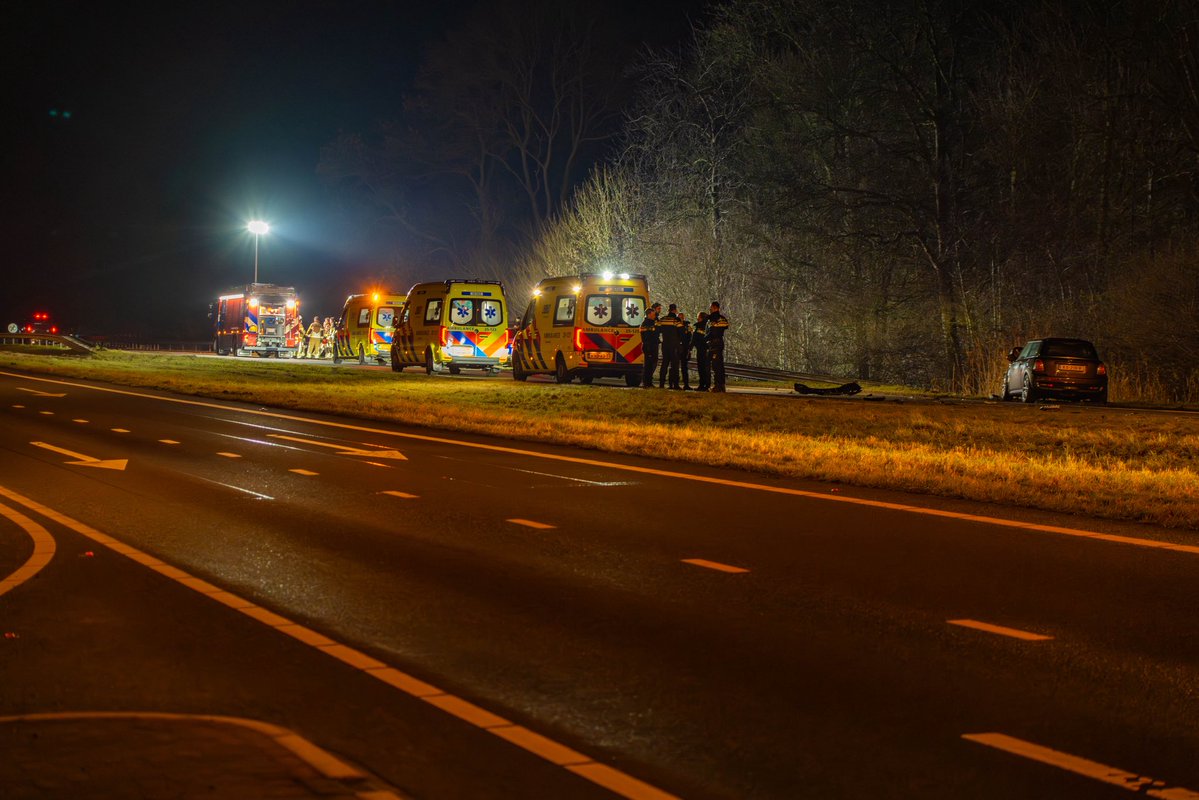 Zware kop-staartbotsing op de Gooiseweg