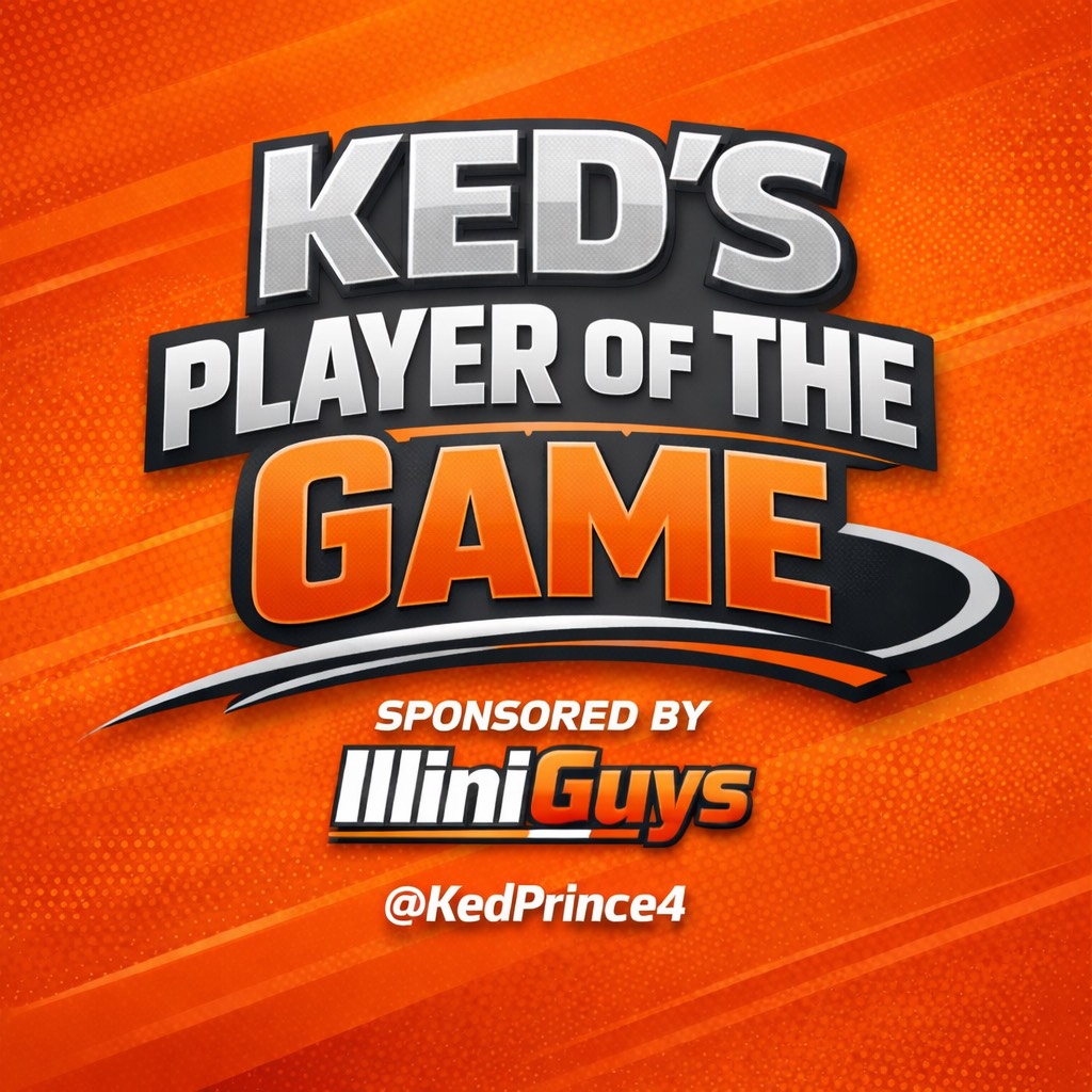KedPrince4's tweet image. Ked’s Player of the Game 🏀🔥I’m going a little different tonight Jake Davis.
Calm, clutch, and came through with the big free throws to send the game to overtime. ❄️🎯#Illini
