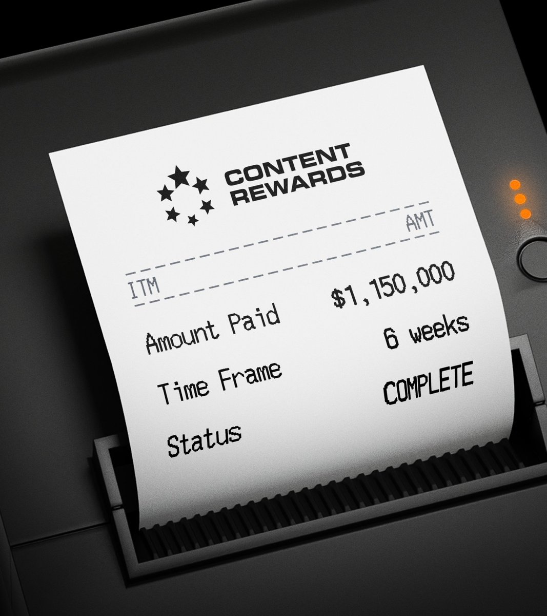 The creator economy is expected to hit $480 billion by 2027.

Creators on Content Rewards have already earned $1.2M in 6 weeks, getting their cut.