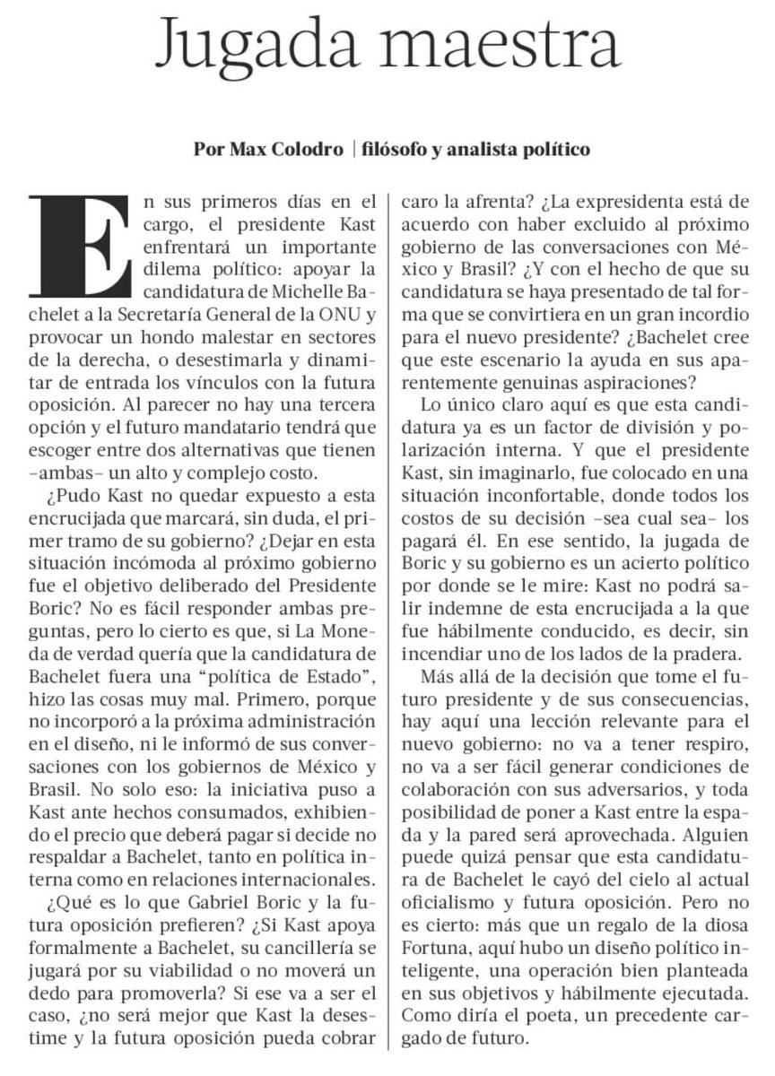 Jugada maestra…