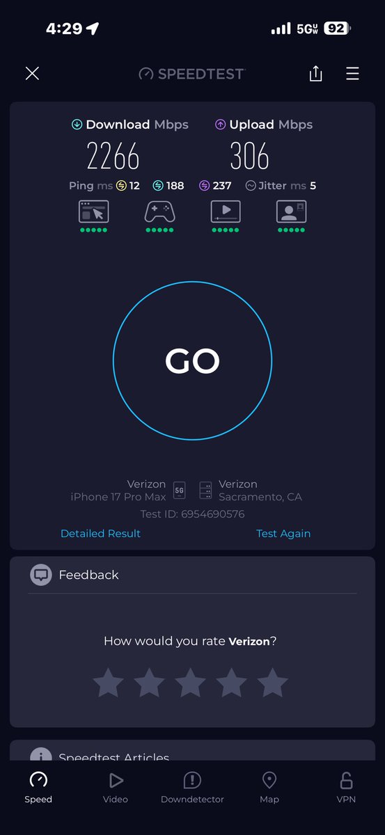 Testing the network for the  big game eve block party
