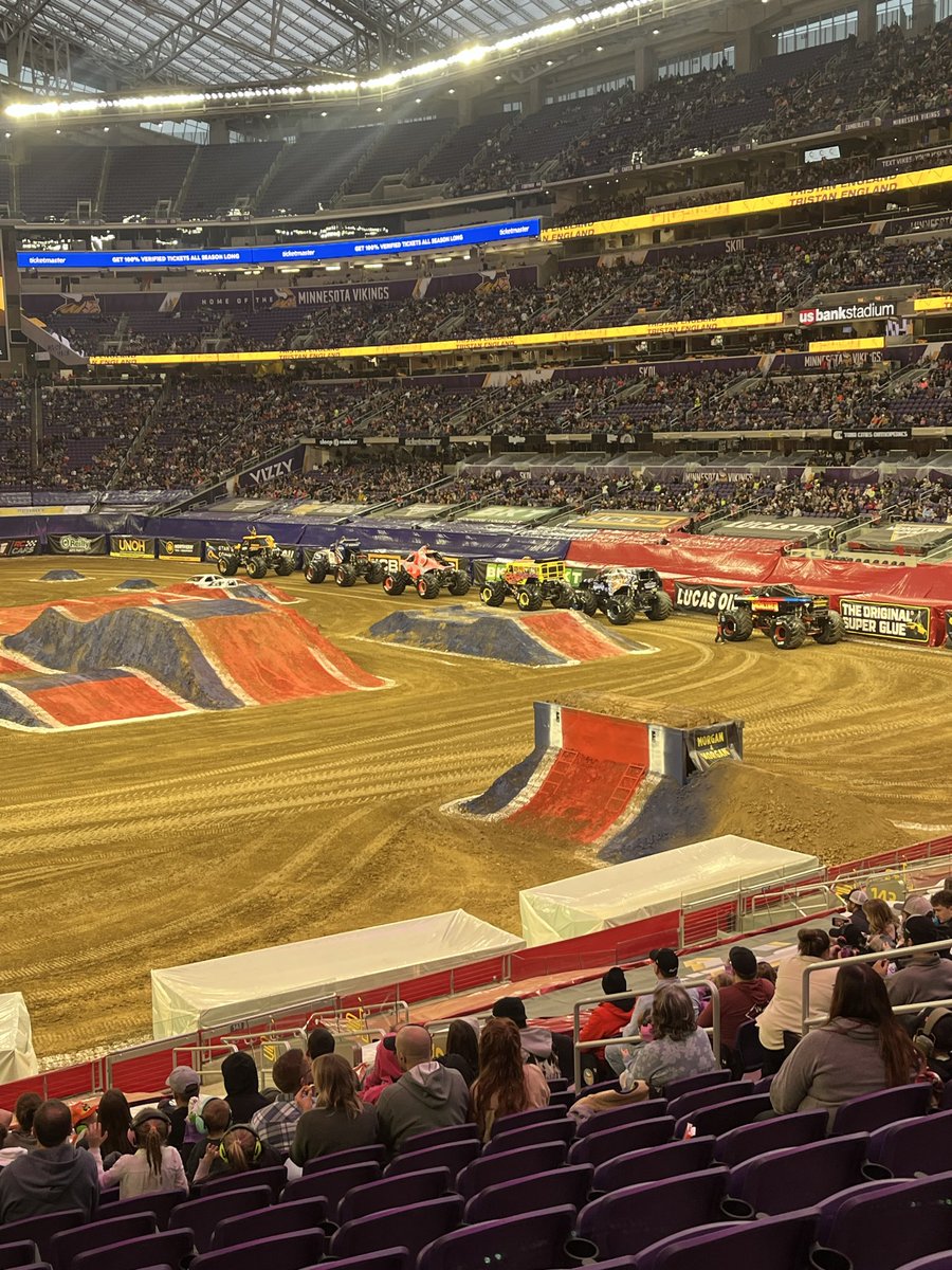 EShourds5's tweet photo. First timers at @MonsterJam and I’m guessing the Shourds’ will have to be back! #KingdomFamily https://t.co/PDgkVJQKRP