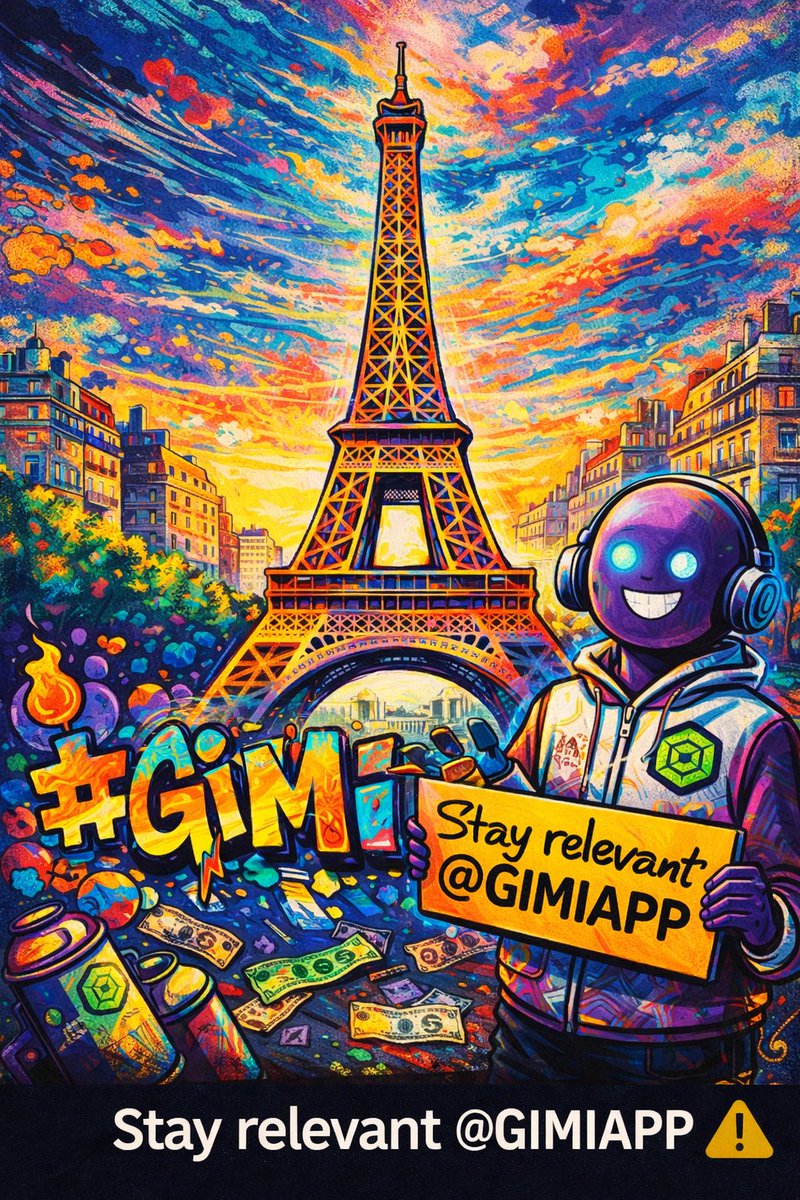 sumon0470's tweet photo. Powered by GIMI 🎨
Street energy meets timeless Paris.
One vision. One vibe. Pure creative impact.
Not just art — a scroll-stopping culture drop.
Show the world your style, your city, your story.
Museum or meme… just make it HIT.
#Stayrelevant @GIMIAPP 🚀 https://t.co/E3dn7H32aA