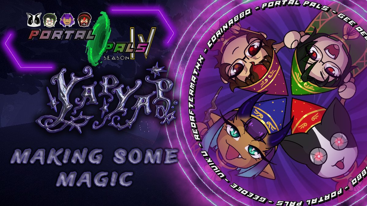 ✨ Tonight on stream

Portal Pals play YAPYAP 🧙‍♂️
Co-op magic. Horror vibes.
Special guest included.
⏰ 3AM UK
#YAPYAP #PortalPals #LiveGaming