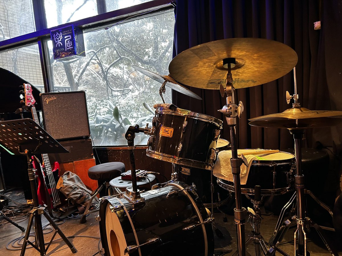 (⚫︎３⚫︎)<雪や寒さに負けずセッションします😊