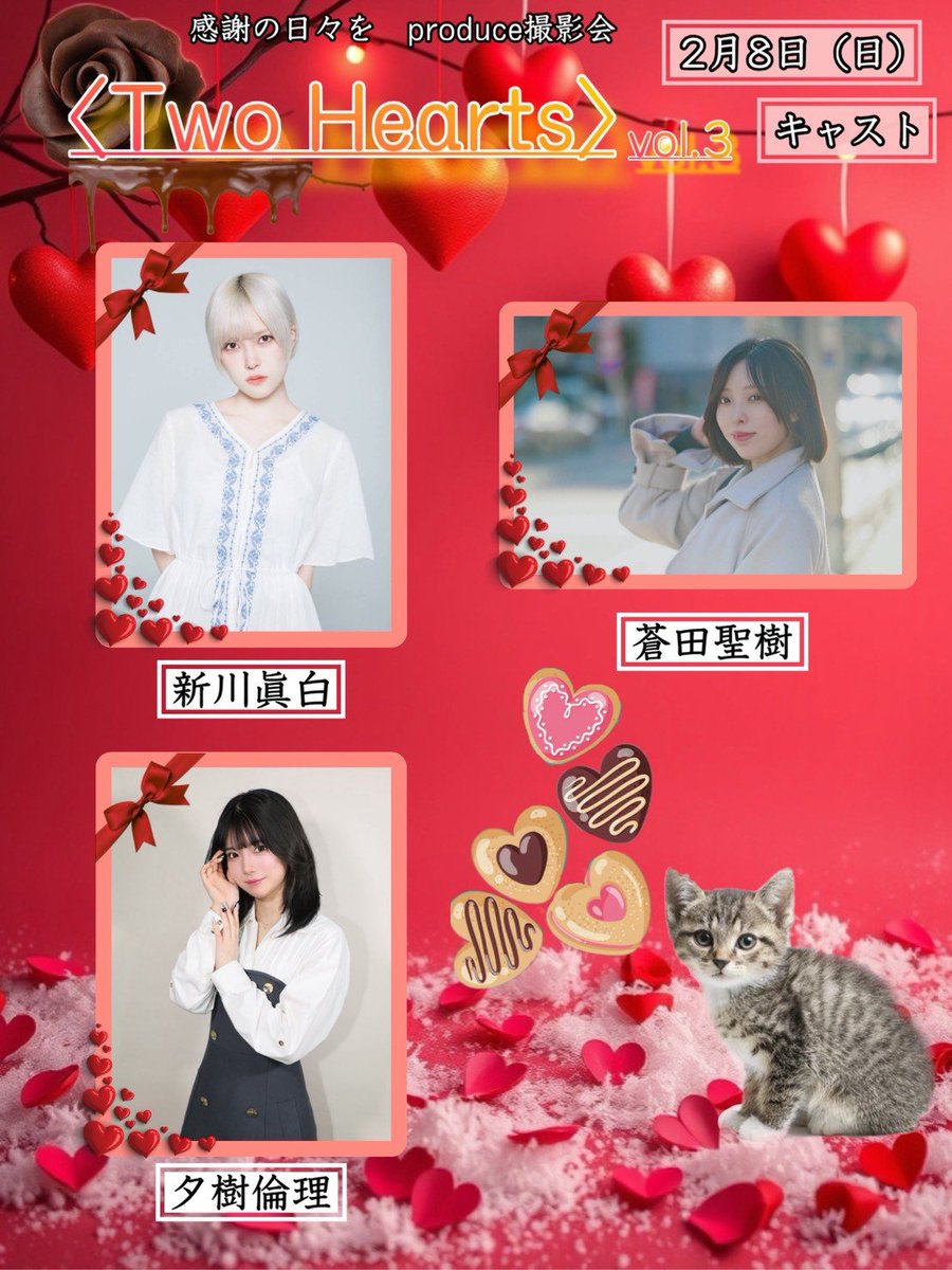 🍫🟥❤️🍫🟥❤️🍫🟥❤️ 🍫🟥❤️🍫 〈Two Hearts〉 vol.3 【猫の