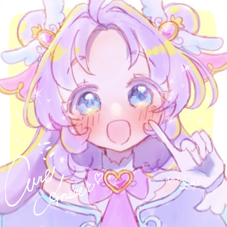 名探偵プリキュア！キュアアンサーちゃん🔍💜
 #precure #たんプリ