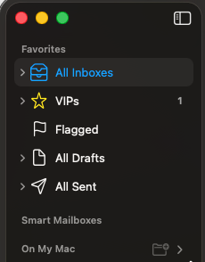 More complaints from me. (I guess X is my "complaint box.") #apple does this big UX upgrade called "Glass" (pretty lame), and leaves the carets to expand sub-things in Mac email on the opposite side of the thing to expand in these two frequently-used areas. Sigh. #misspentTime