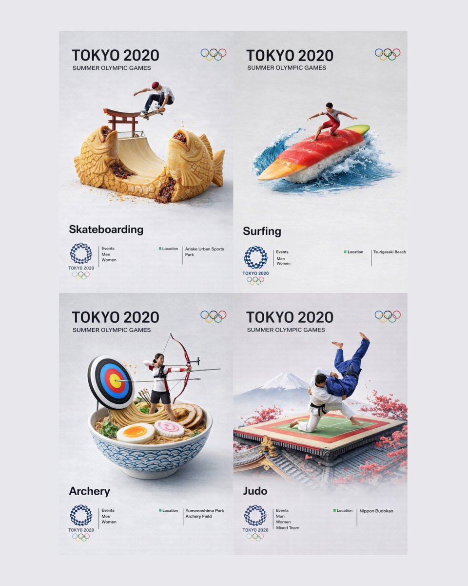 ミラノ・コルティナオリンピックの 競技ポスターデザインが可愛すぎる