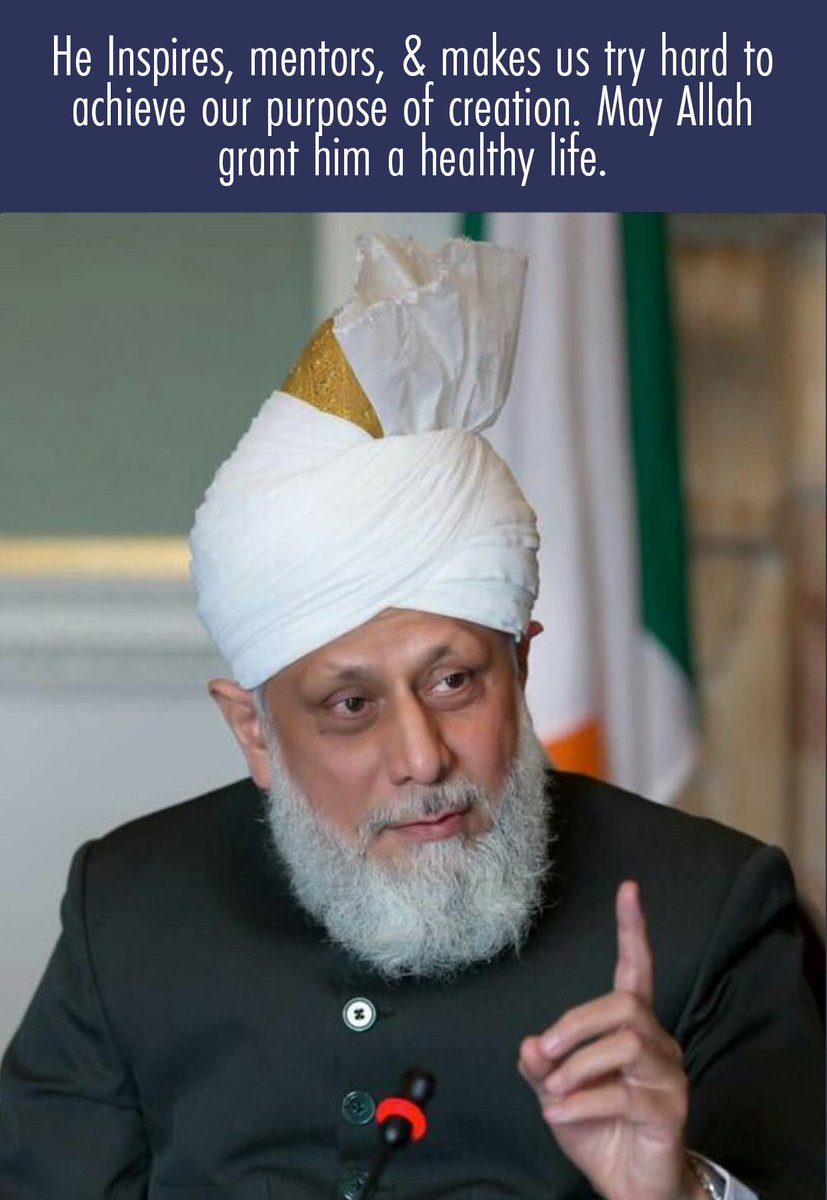 thahirfalcon's tweet photo. His Holiness, Hazrat Mirza Masroor Ahmad (aba), is the 5th and current Caliph of the World Wide Ahmadiyya Muslim Community.

Know more about this His Holiness https://t.co/rJ6MmqxPdF

#IslamAhmadiyya_LoveForNation https://t.co/M6CPM85Pg5