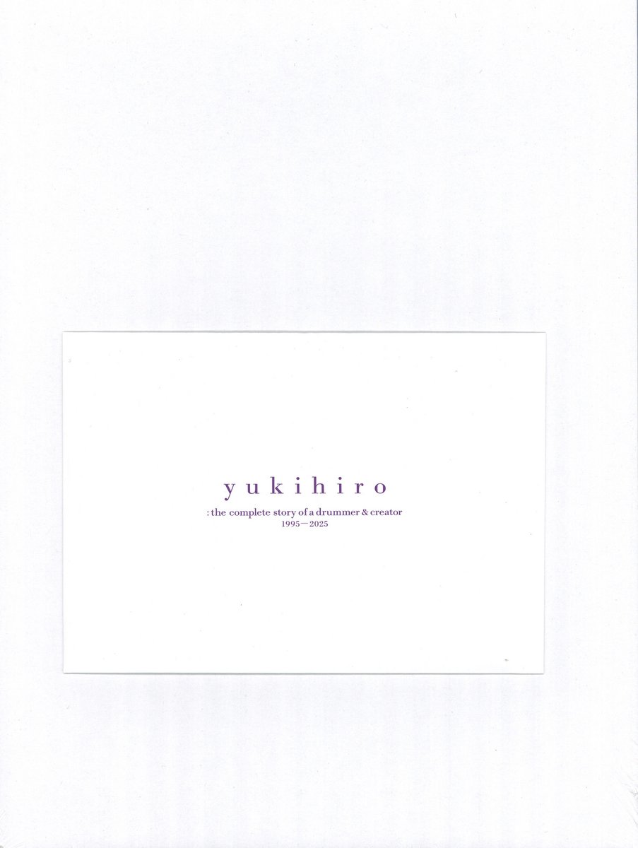 yukihiro(L'Arc～en～Ciel) 2025年/限定特装版 the complete story of