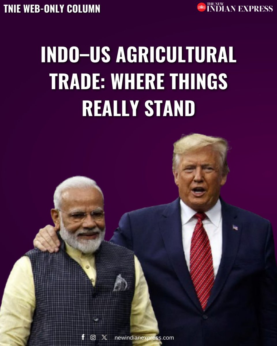 ashokmalik's tweet image. #Agriculture was termed most contentious issue in trade negotiations, yet market had already rendered its verdict: #Indian_seafood and #spices complement #American almonds and bourbon. Bilateral trade grew 13.6% in exports and 28.4% in imports even as&amp;gt;&amp;gt; 
newindianexpress.com/web-only/2026/…