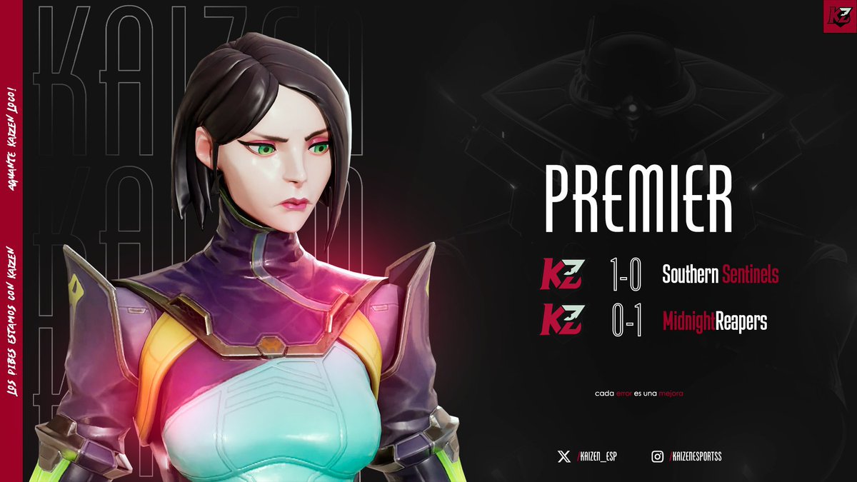 1x1 vs <a href="/SouthSentinels/">Southern Sentinels</a>, #MidnightReapers
Orgulloso del nivel que están mostrando. El laburo se ve y las ganas de crecer están más fuertes que nunca.
Vamos equipo, a seguir metiéndole

#GoKaizen 

<a href="/1_urix/">Urix 👑</a> 
<a href="/leitafg/">Leitaaa</a> 
<a href="/STR_StarBoy/">StarBoy</a> 
<a href="/iFrenz_/">iFrenz</a> 
<a href="/QuimicTroll/">QuimicT</a> 
<a href="/Nikosshy/">kosshy</a> 

<a href="/GodApolo2/">Pablo Dignani</a> 🧠