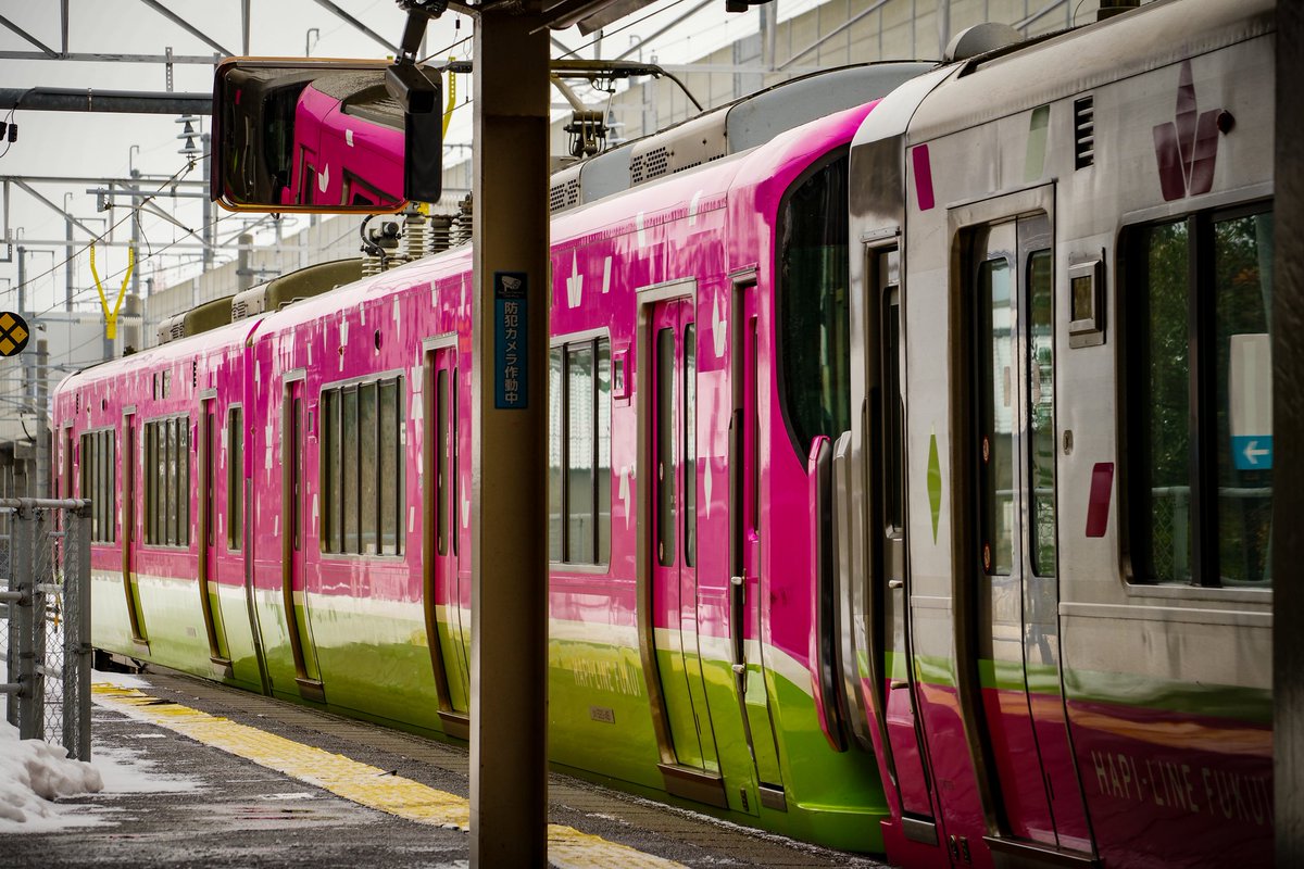 じつはハピラインになってから初めて福井に来ました。 フルラッピング