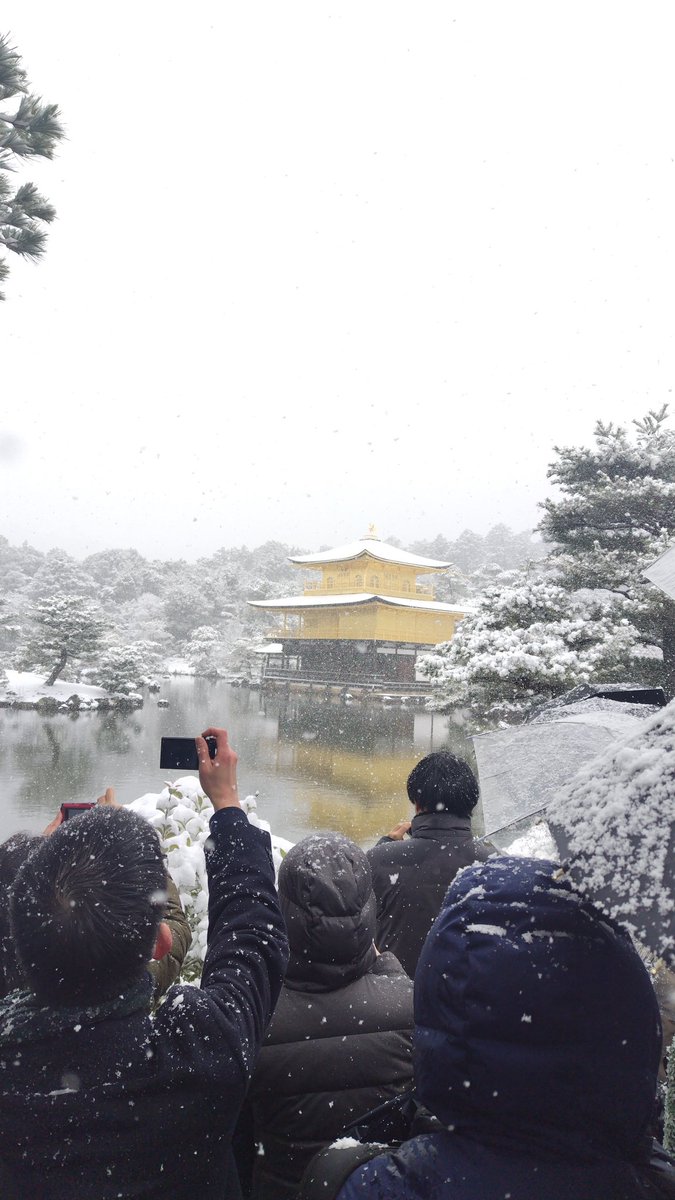 pbigpcsponta's tweet photo. 昨日から1泊2日京都旅きて
金閣寺に行ったら雪金閣寺が
見れた。最高すぎるだろ。 https://t.co/0pDDEQXeDM